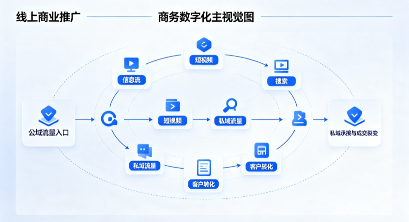 德惠市线上商业推广怎么做？全域流量闭环搭建与低成本转化实战指南